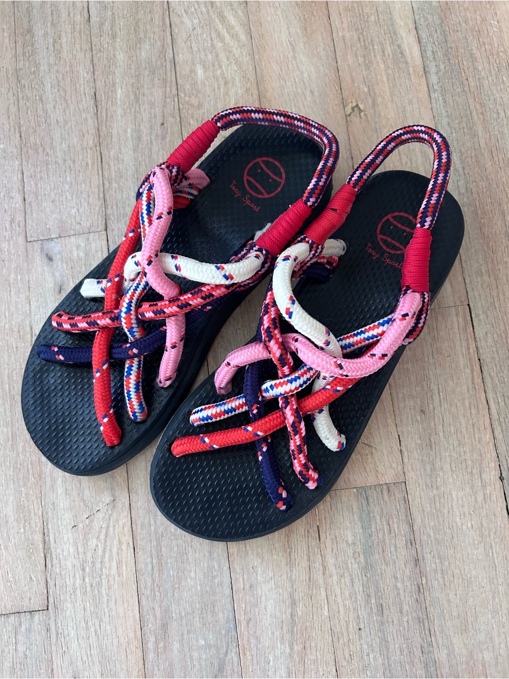 Tory Burch Sport Colorful Rope Sandals - Picture 2 of 3